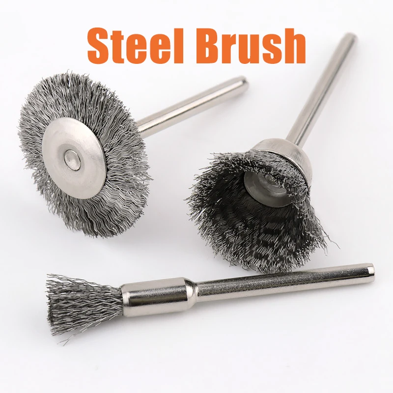 

9pcs Steel Brush Wire Wheel Brushes Die Grinder Rotary Tool Electric Tool for The Engraver Polishing Cleaning Derusting Tools