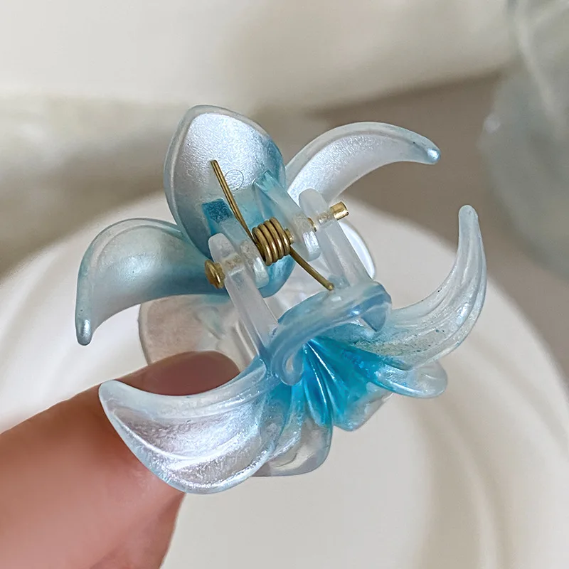 Маленькая заколка для волос с цветком яйца женская на затылке новый градиент