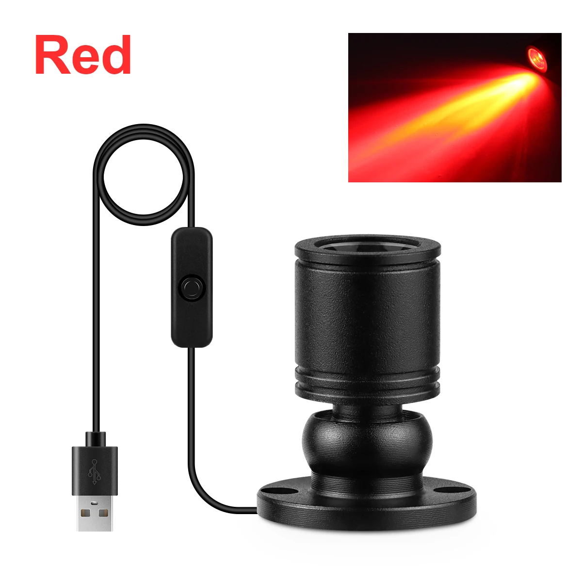 

USB мини-прожектор Rybakov 1Вт белый