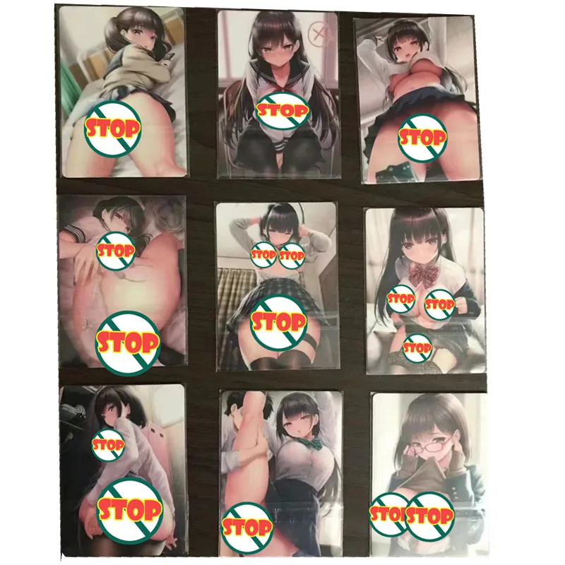 90 шт./компл. ACG Beauty Hinana Tifa Android 18 Aerith сексуальные девушки рефракционные бронзовые