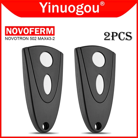 2шт NOVOFERM NOVOTRON 502 MAX43-2 504 MAX43-4 512 MIX 43-2 MINI-NOVOTRON 504 522 524 MNHS433 Пульт дистанционного управления для гаражных ворот 433МГц