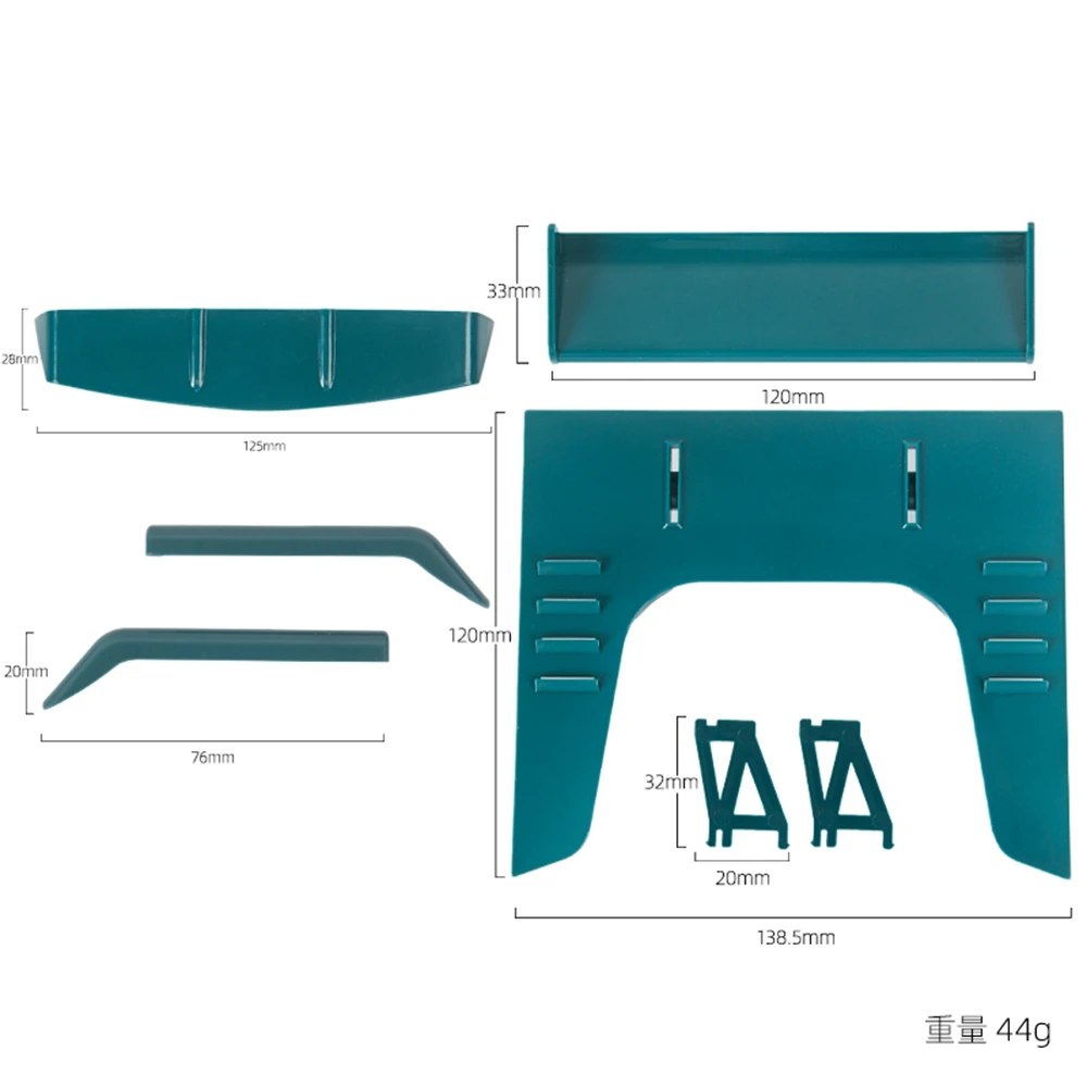 Широкий корпус нижнее положение большое заднее крыло фотоэлемент для WPL D12 1/10