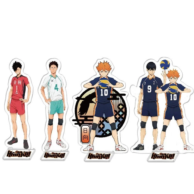 

Haikyuu акриловая модель на подставке Plate Shoyo Hinata Tobio Kageyama Аниме Фигурка настольное украшение коллекция милые аксессуары для автомобиля