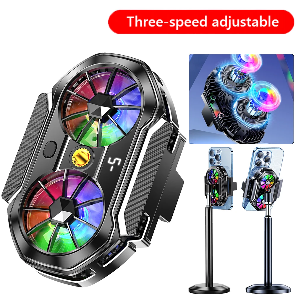 FS06 мобильный телефон теплоотводящий полупроводниковый двойной вентилятор с