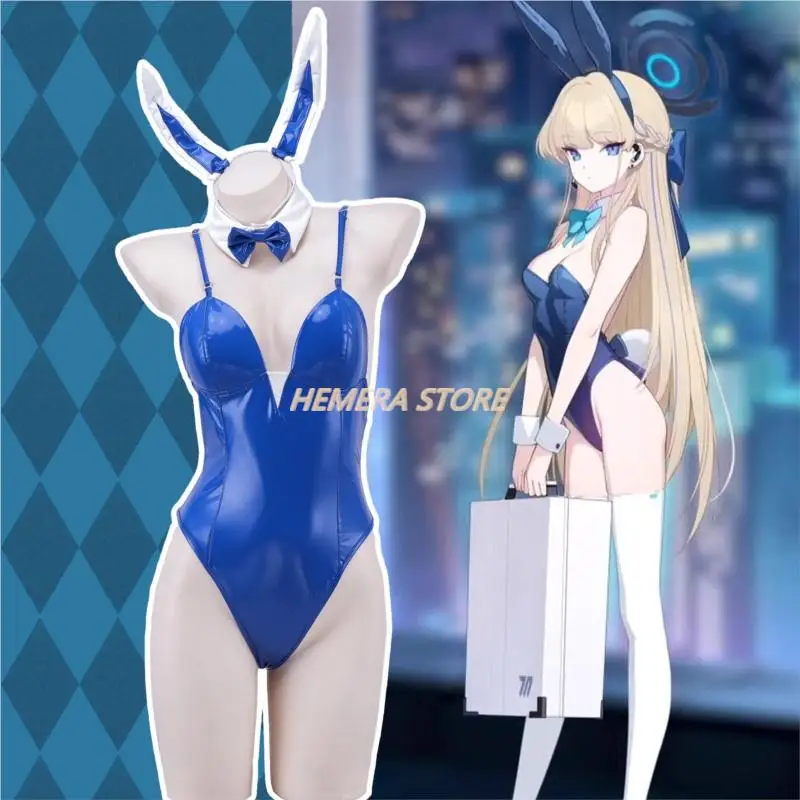 

Anime Game Blue Archive Bunny Girl Asuma Toki Cosplay Costume Sexy Kawaii Women Roleplay Fantasia Halloween Party Cloth Disguise