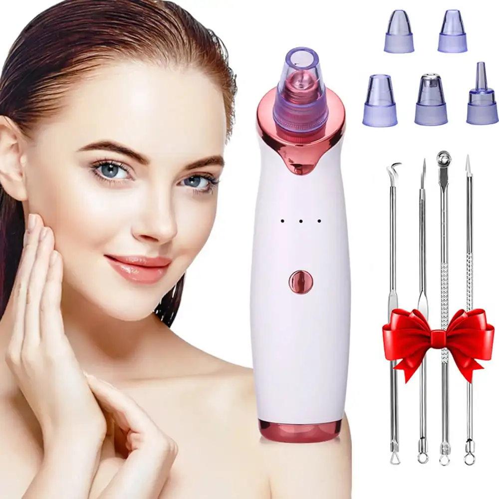 

Blackhead Remover Vacuum,Upgraded Facial Pore Cleaner,Electric Acne Comedone Whitehead Extractor Tool-5 Suction Power,USB Rechar