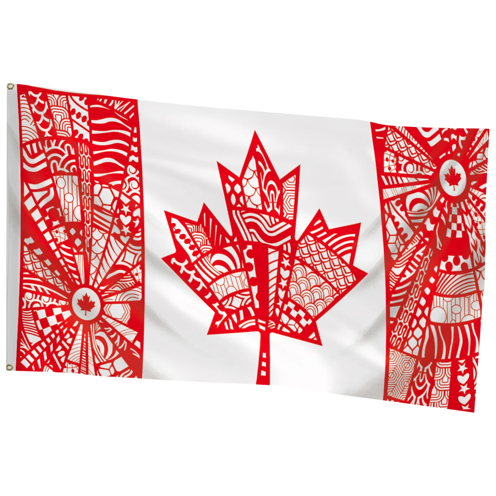 

Canada Day Garden Flag Red and White Polyester Canada Flag National Symbol for Home Outdoor Flagpole Decor CA Flag 35x59 Feet