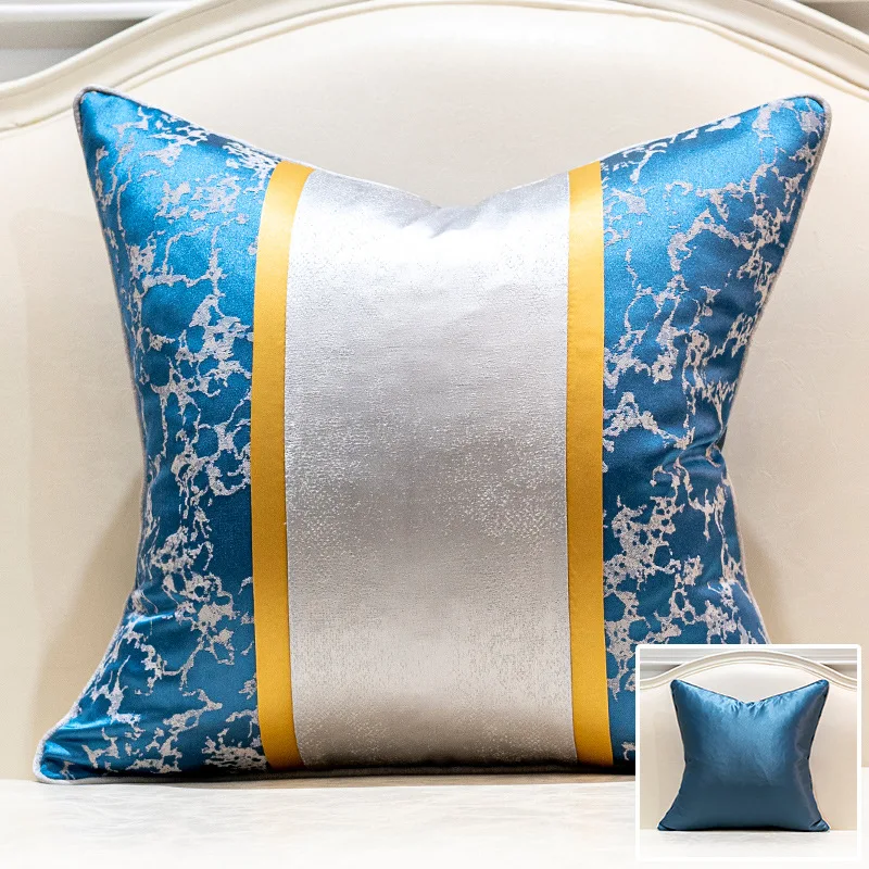 Modern Simple Luxury Cushion Cover Decorative Pillow for Living Room Decor Case High Quality Blue Covers |
