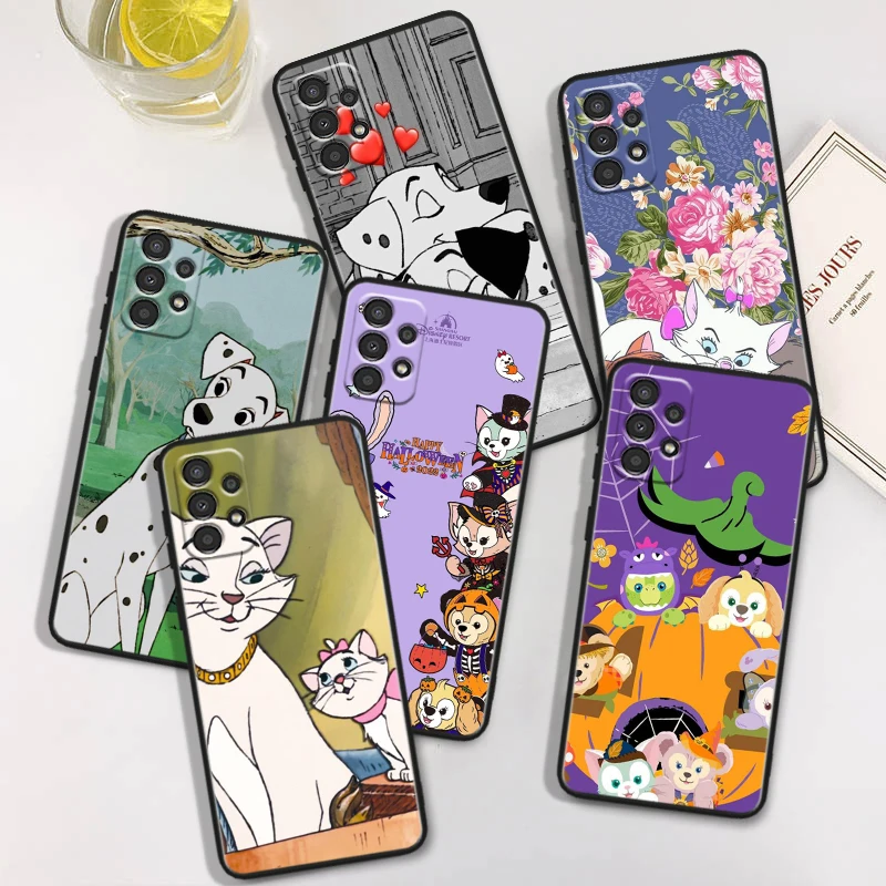 Милый черный чехол для телефона с изображением дна из мультфильма Disney Samsung Galaxy A91