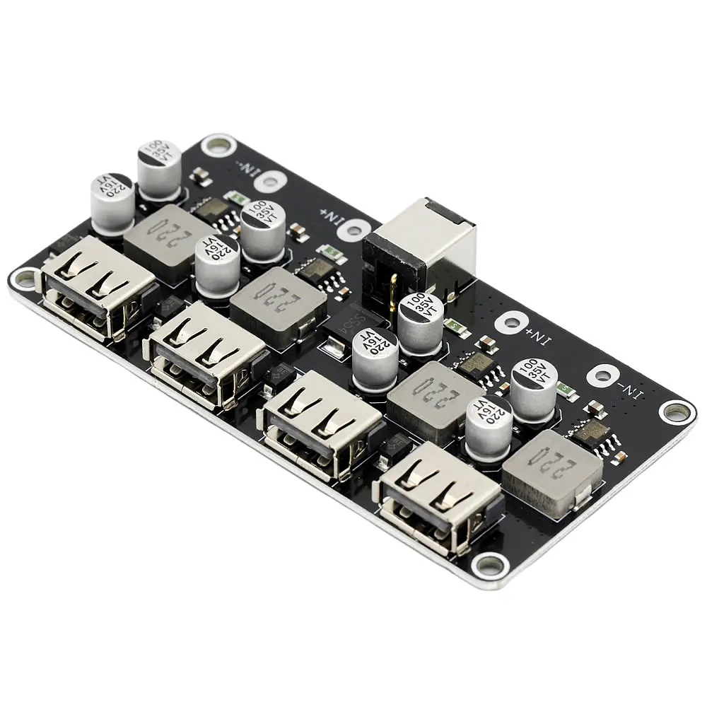 Понижающий преобразователь 4-канальный QC3.0 QC2.0 DC-DC