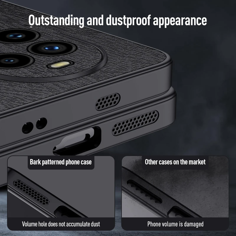 Чехол для Huawei nova 13 Pro кожаный силиконовый защитный чехол с рисунком дерева