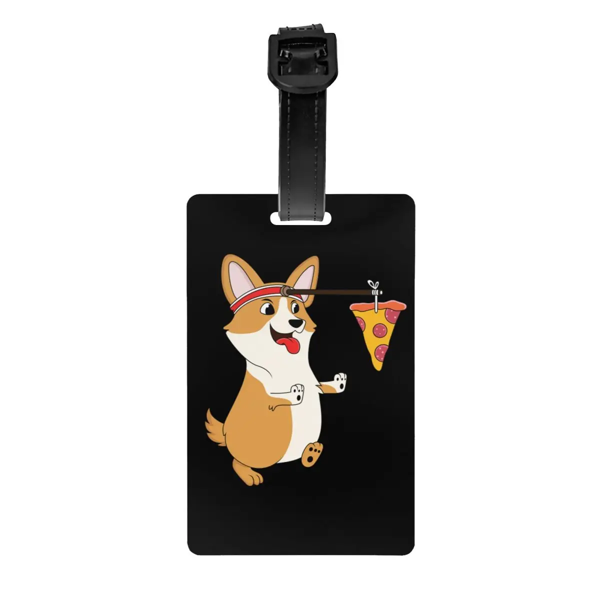 

Бирки для багажа Corgi чехол для костюма бегущая пицца аксессуары для путешествий этикетка для любителей собак идентификационный адрес сумка...