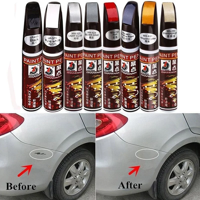 

NEW 2pcs Universal Car Coat Scratch Clear Repair Colorful Paint Pen Touch Up Pen Waterproof Repair Maintenance Paint Care Car