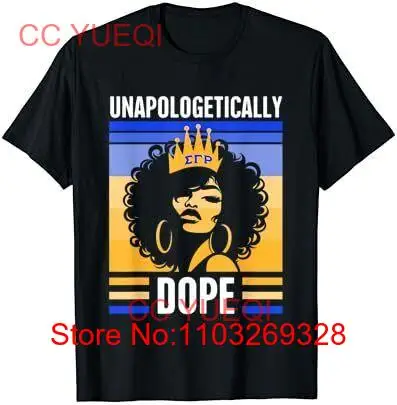 Sigma Gamma Rho Sorority параферналия черная футболка для девушек