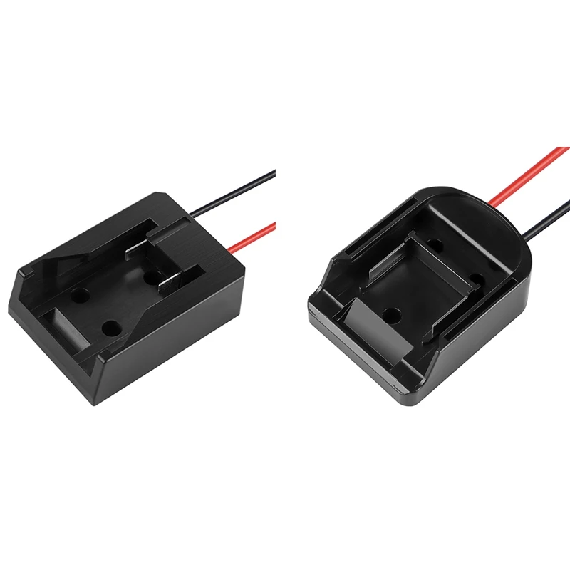 

Battery DIY Adapter For 14.4-18V Li-Ion Battery Power Connector Dock With 14 Awg Wire I/O Switch