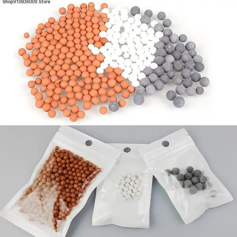 

New Fashion 3PCS SPA Shower Head Energy Beads Handheld Bathroom Pressurize Saving Water Tool