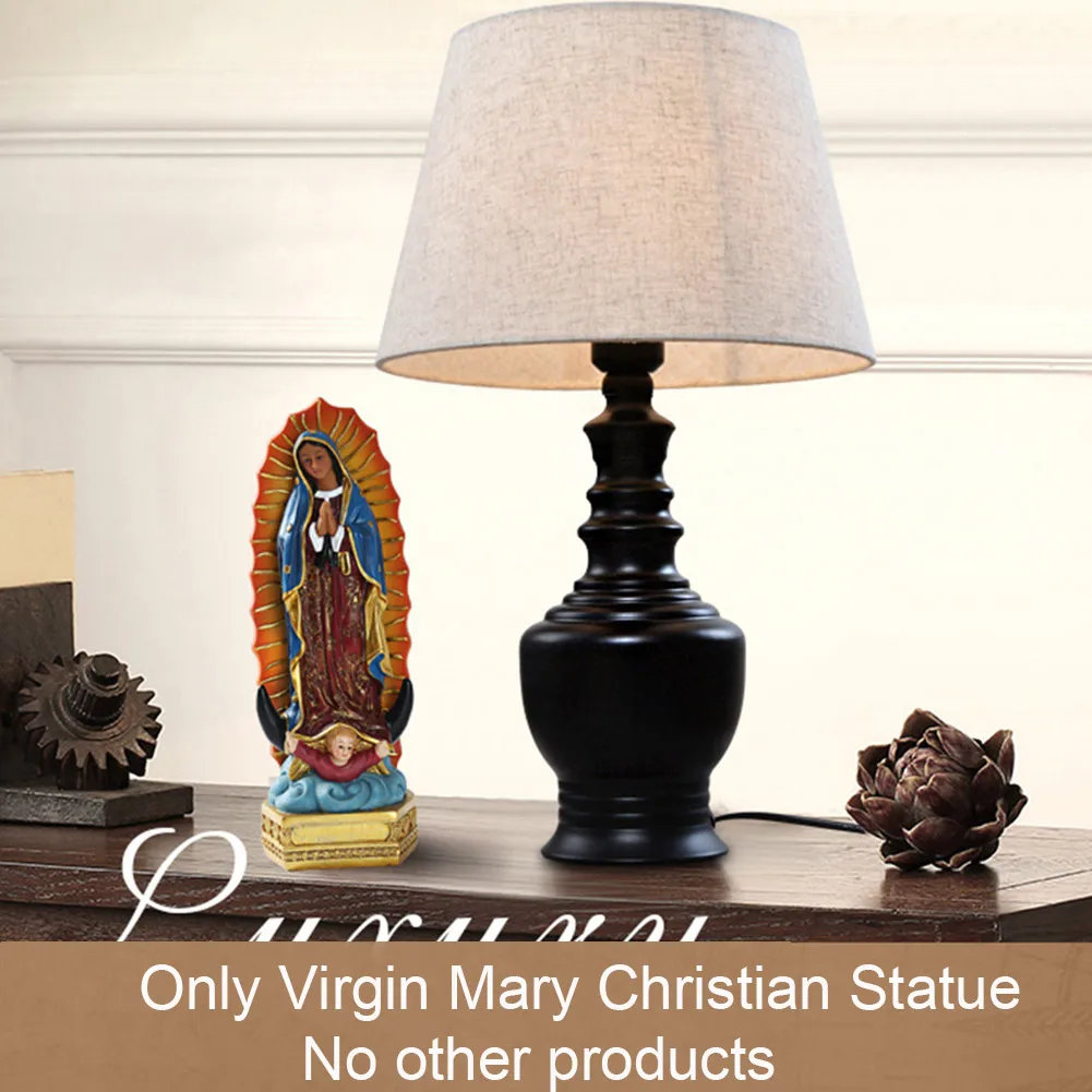 Collectible Religious Home Decor Mexican Display Virgin Mary Statues Gift Wedding Ornaments Christian European Resin Figurine