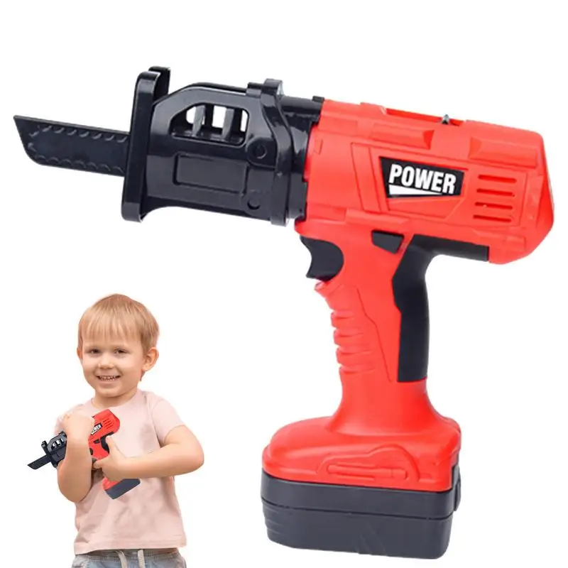 

Electric Chainsaw Toy Hand Tools With Realistic Sounds And Functions Battery Operated Power Garden Tool Chainsaw Pretend Play