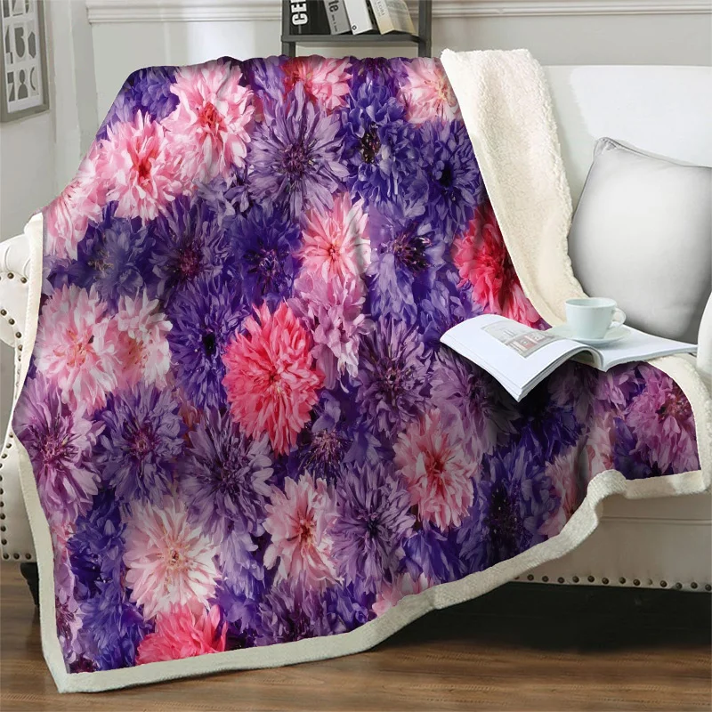 Portable Bedspread Nap Shawl Beds Sofa Flannel Warm Soft Tra