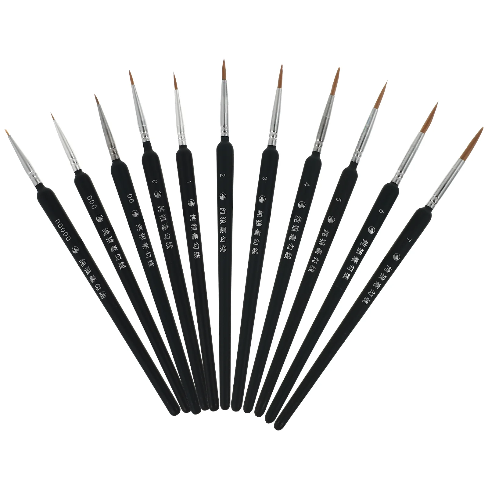 

11pcs Brushes Brushes Detail Oil Brushes Oil Painting Pens for Home School Office Room