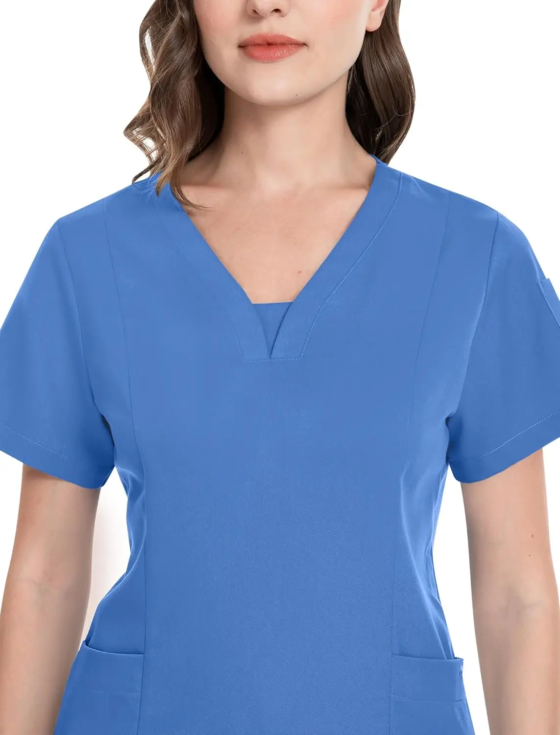 Униформа Niaahinn для женщин современный женский топ с V-образным вырезом и зауженные