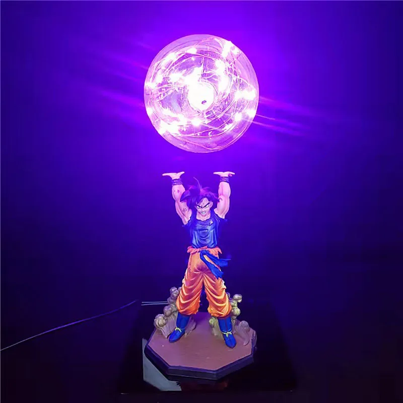 

Dragon Ball Z 5 Style Son Goku Action Figures DIY Lamp Figure DBZ Strength Bombs LED Bedroom Decorative Collection Toys Gift