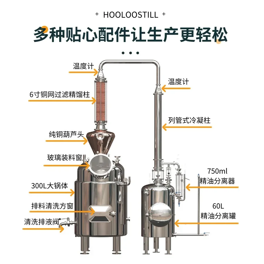 300л подъемник большой дистиллятор гидрозольная машина коммерческое