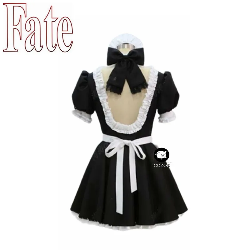 Костюм для косплея Fate Stay Night костюм горничной черно-белой | Тематическая одежда и