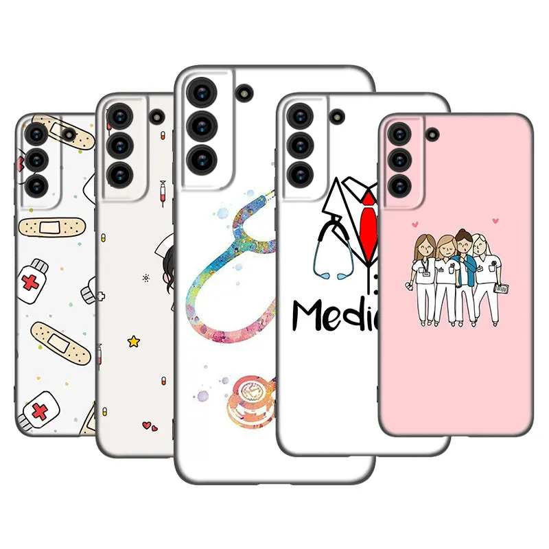 Чехол для телефона медсестер медицинская медицина здоровье сердца Samsung Galaxy S22 Pro