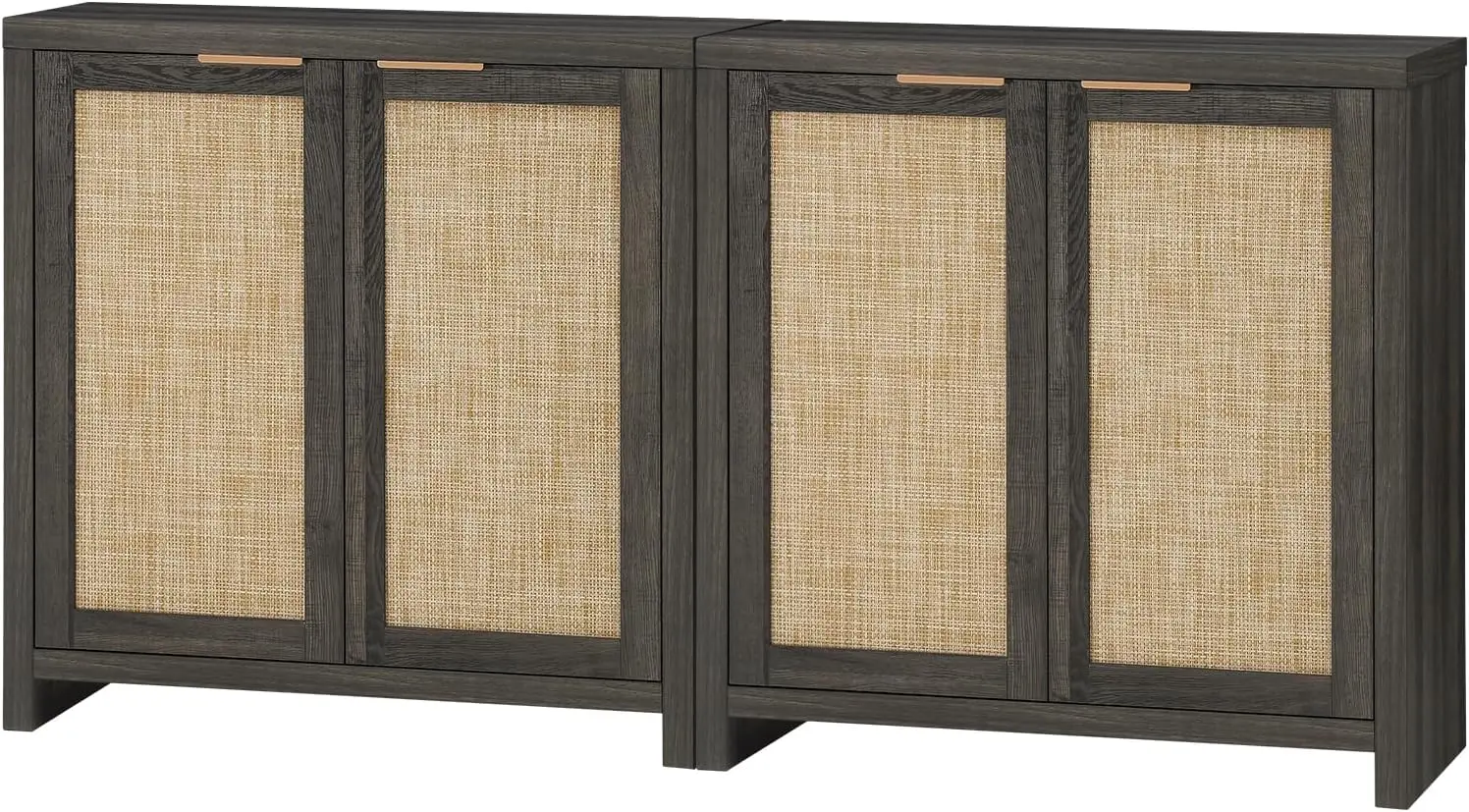 Шкаф-буфет Hampstead с дверцами из ротанга и регулируемыми полками шведский стол