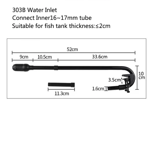 Aquário Tanque de peixes Filtro de chuva Spray Barra unidade de fluxo de fluxo de fluxo de entrada kit de metrô tanque de peixe canisteiro externo filtro acessórios