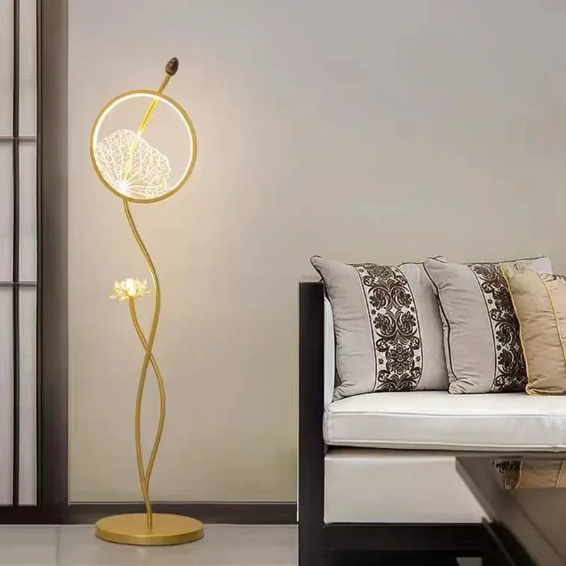 Напольная Лампа дзен для гостиной в китайском стиле спальни Кабинета чайной