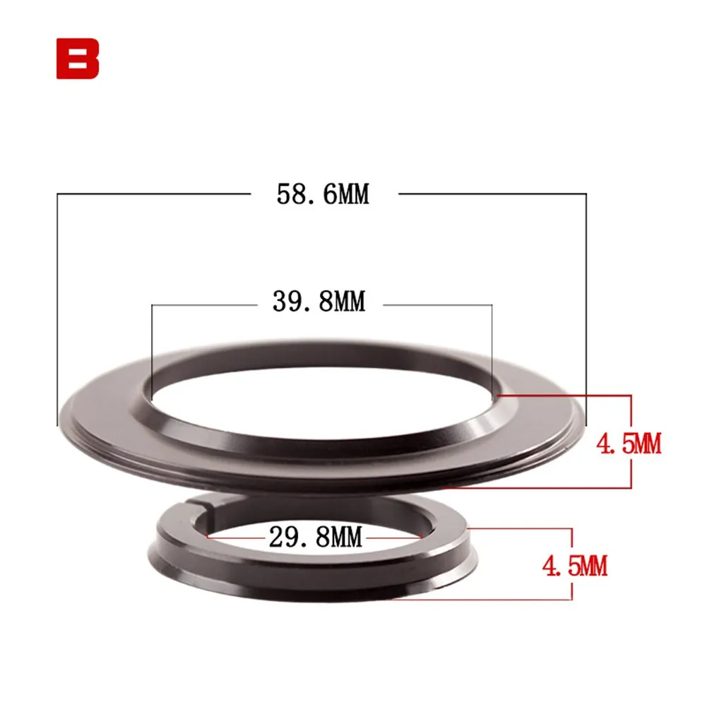

Bicycle Tapered Fork Headtube Reducer Headset Adapter Bike Replace Headset Base Ring Cycling Bottom Gear Conversion Seat Part