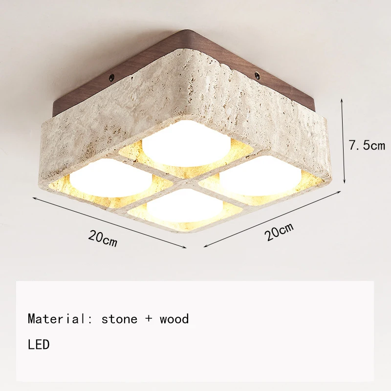 

Потолочный светильник JIANKEXING японский стиль ваби-саби желтый