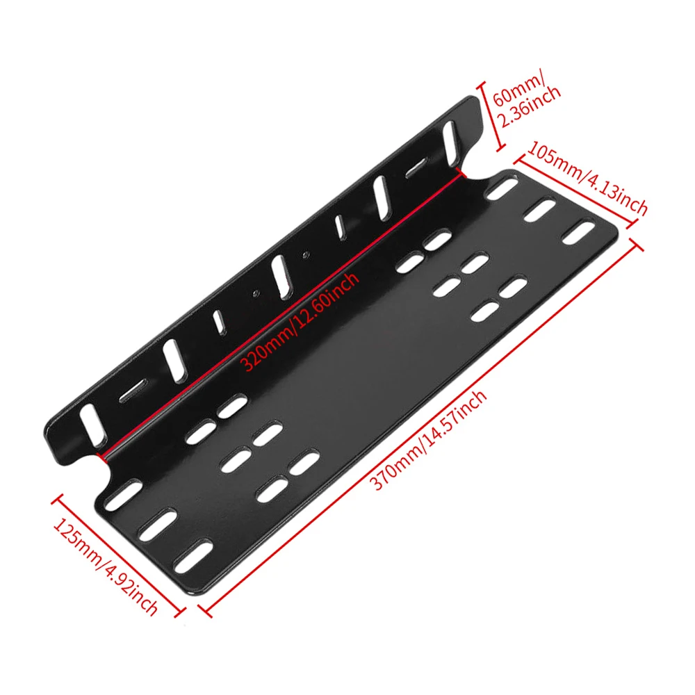 ść uniwersalny przedni zderzak ze stopu aluminium wspornik mocujący tablicę rejestracyjną 4x4 LED pasek świateł roboczych lampa do jazdy