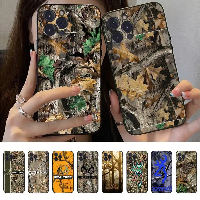 

Realtree Real Tree Camo Phone Case for iPhone 11 12 13 mini pro XS MAX 8 7 6 6S Plus X 5S SE 2020 XR case