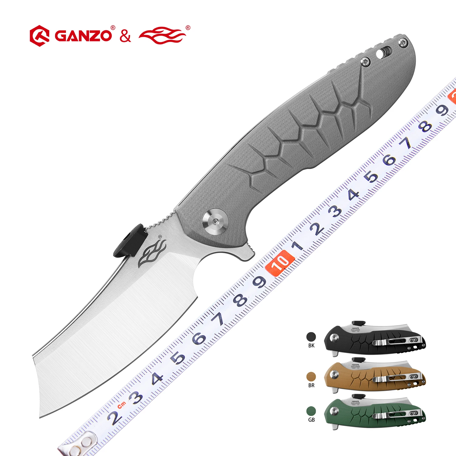 

GANZO FH81 FBKNIFE Firebird 60HRC D2 Blade G10 Handle Folding Knife Tactical Camping Knife Outdoor EDC Tool Pocket Knife