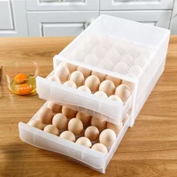 obelix drawer type refrigerator egg storage box fresh keeping dumpling holder household organizer holder stackable for kitchen