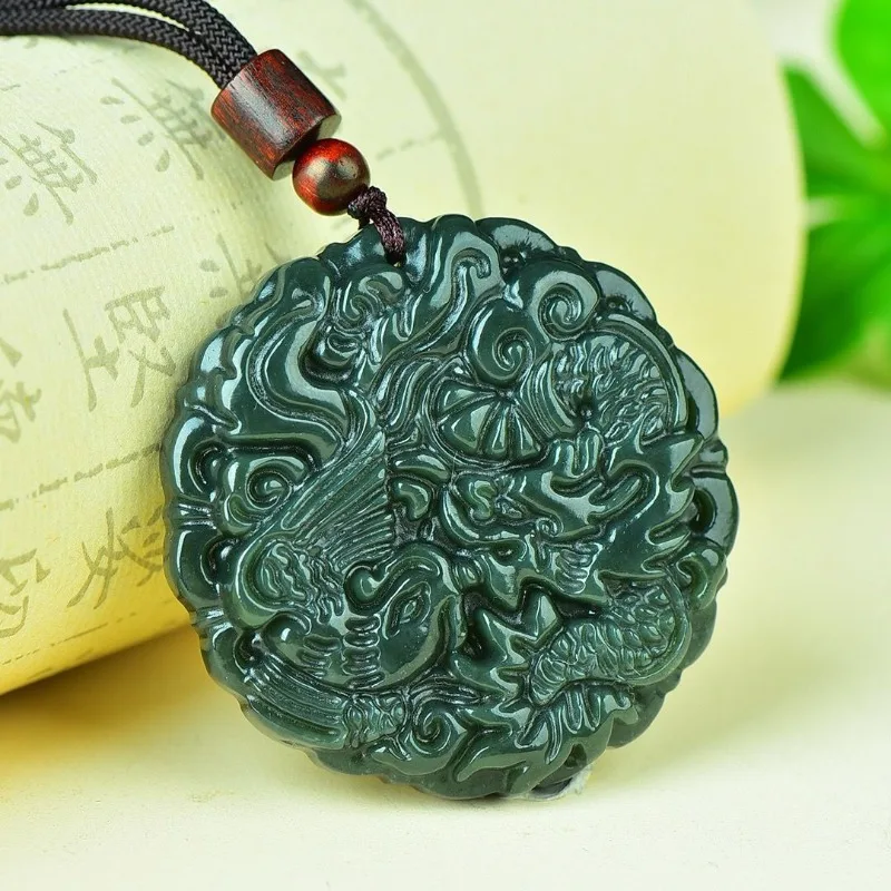 Ожерелье с Фениксом и драконом Ruyi