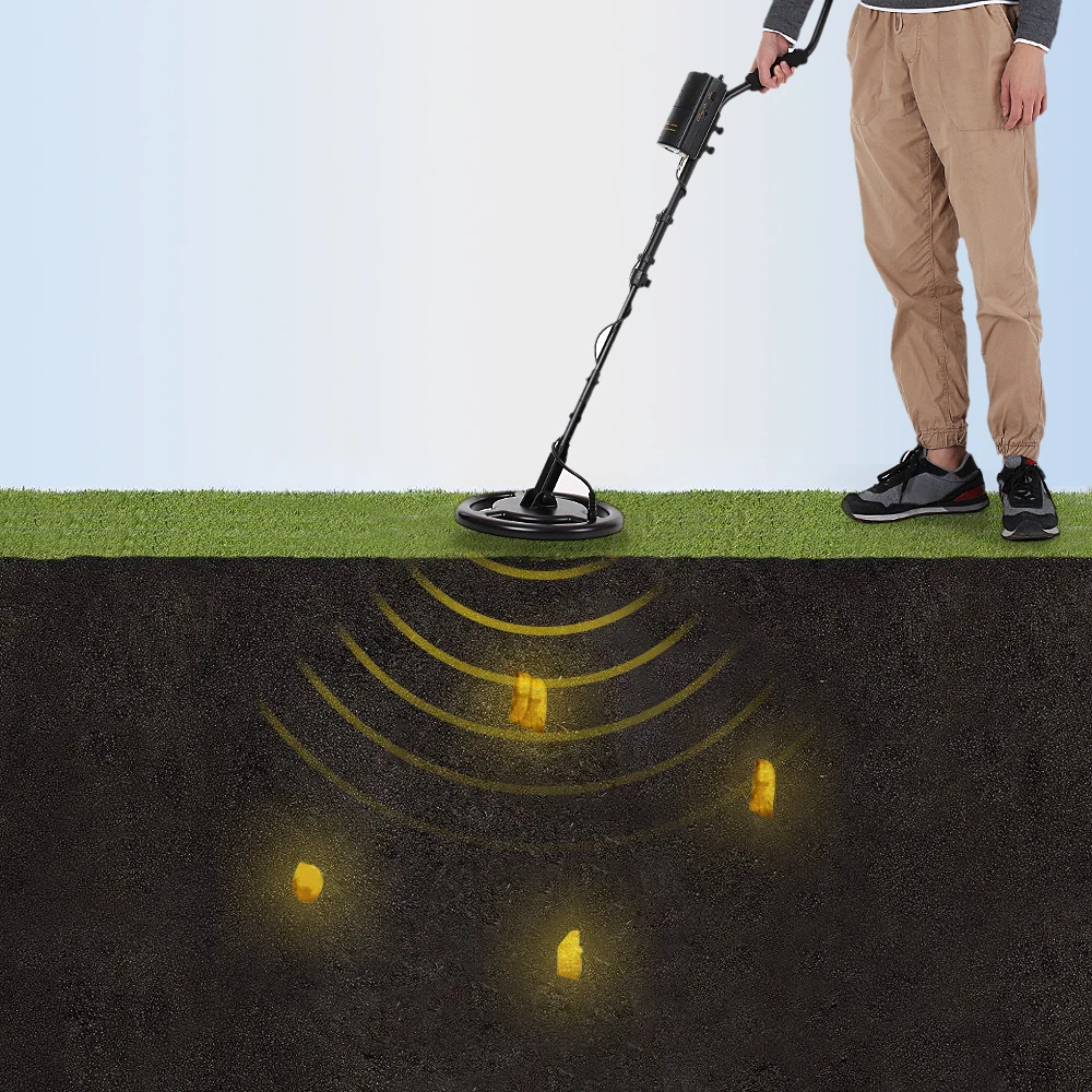 

SMART SENSOR Metal Tester Professional Underground Metal Detector Rechargeable High Sensitivity Ground Nugget Detector