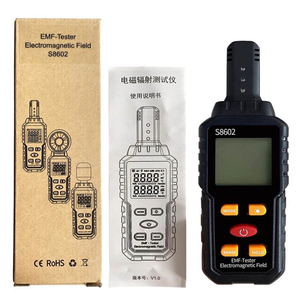 Emf Meter Electric Field Radio Frequency (Rf) Field Meter Radiation Detector Electromagnetic Radiation Dosimeter Counter Alarm images - 6