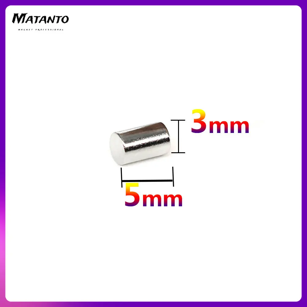 

50/100/200/500/1000PCS 3x5 Powerful Magnetic Magnets Disc 3mm x 5mm Small Round Permanent Neodymium Magnets Strong 3x5mm 3*5 mm