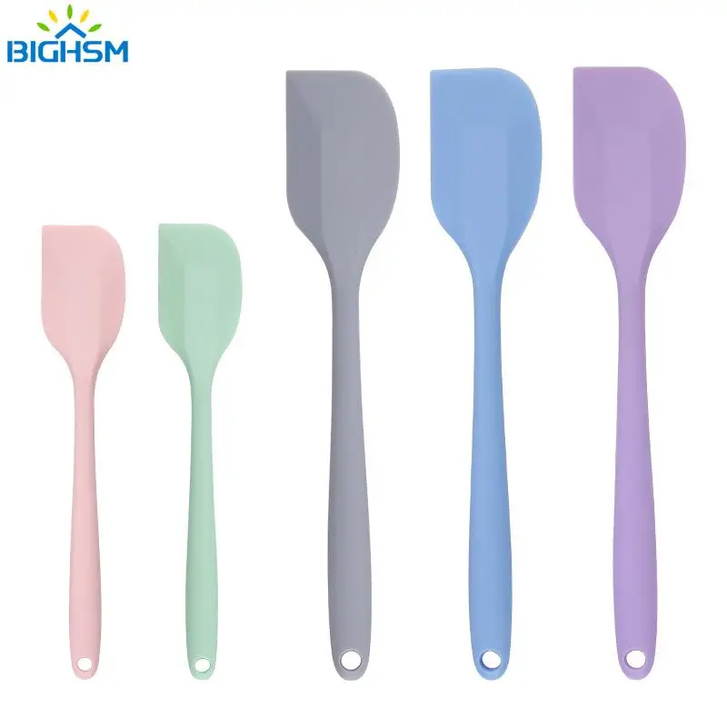 

1Pc Cream Baking Scraper Non-stick Silicone Spatula Kitchen Pastry Blenders Salad Cake Mixer Butter Batter Pies Cooking Tools