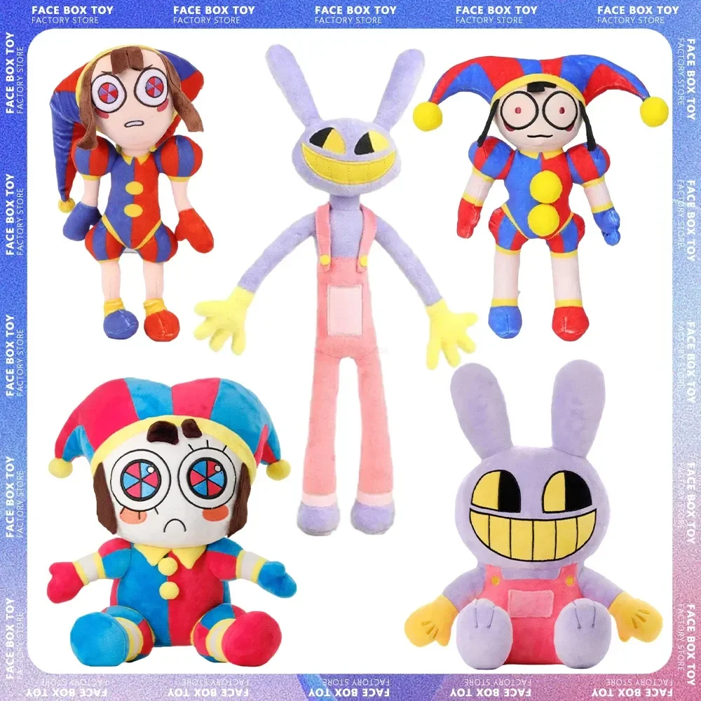 

Удивительная цифровая цирковая плюшевая искусственная аниме мультяшная кукла Pomni плюшевые куклы Jax мягкие игрушки милые детские рождественские подарки