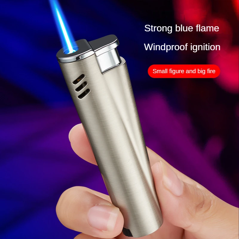 Butane Inflation Gas Torch Lighter Mini Cigarette Gadgets Smoking Accessories Windproof Lighters Permanent Cool Gifts For Men