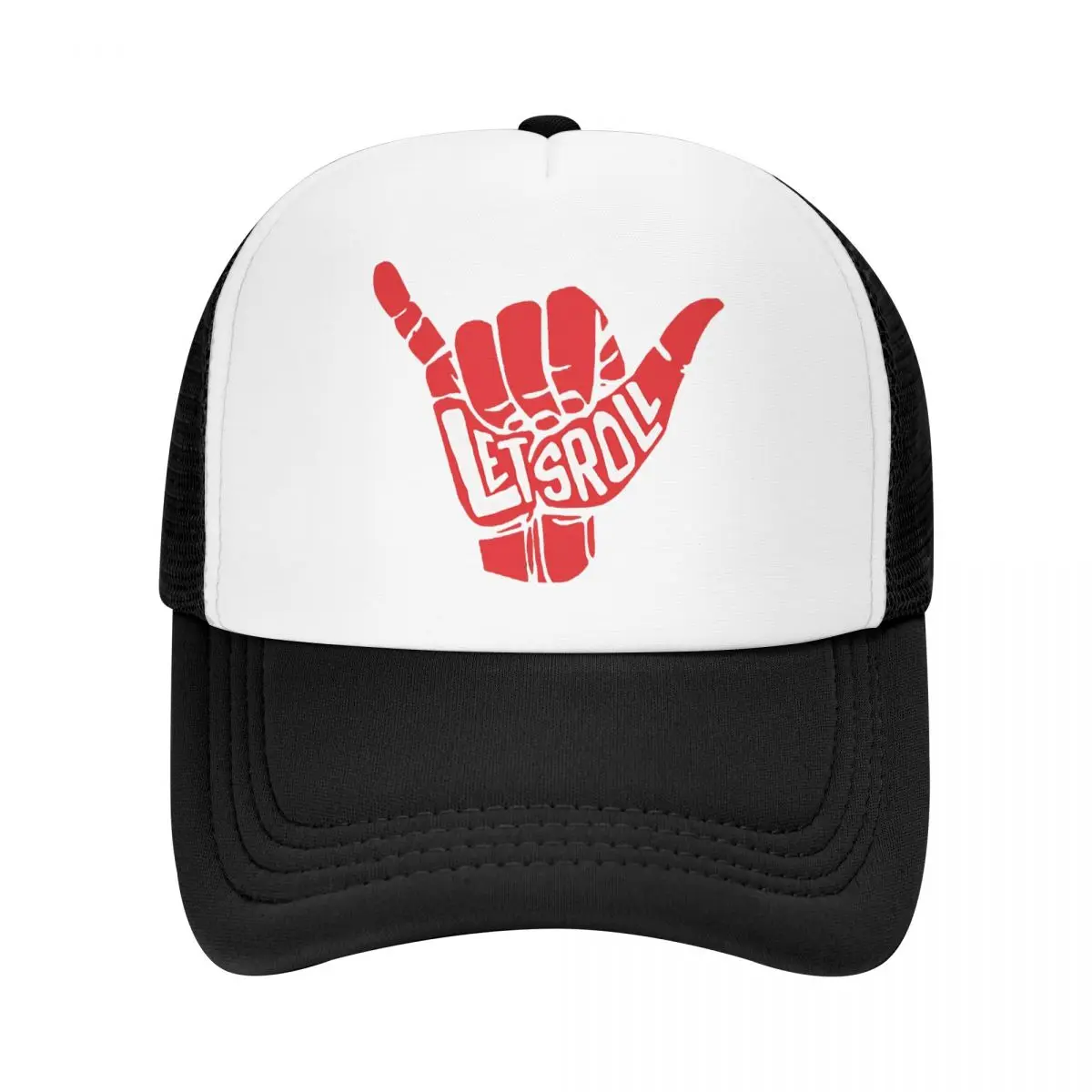 

Jiu Jitsu Trucker Hats Lets Roll Mesh Net Baseball Cap Snapback Stylish Hip Hop adjustable Peaked Hat For Men Women