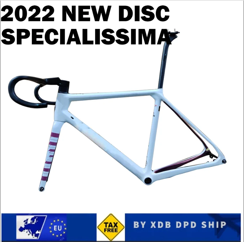 

2023 New Specialissima Super Light Carbon Road Frame T1000 Racing Disc Bike Disk Bicycle Frameset Thru Axle Ship By XDB DPD