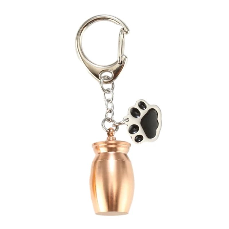 Цилиндр кремации пепел собаки сувениры урны брелок из нержавеющей стали для
