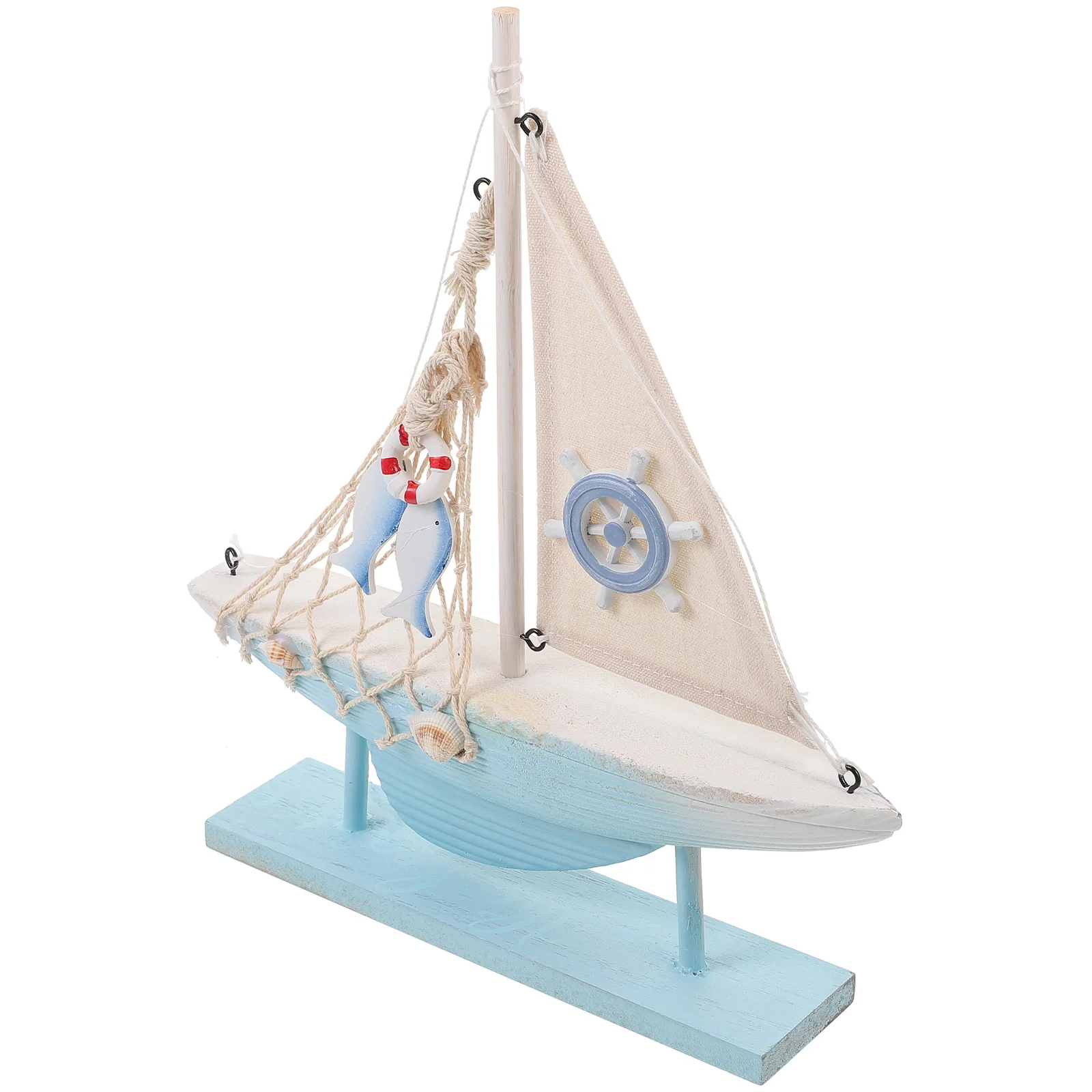 

Decor Sailing Ship Model Sailboat Ornament Wooden Mediterranean Rustic Centerpieces Tables Nautical Office Modern Sculptures