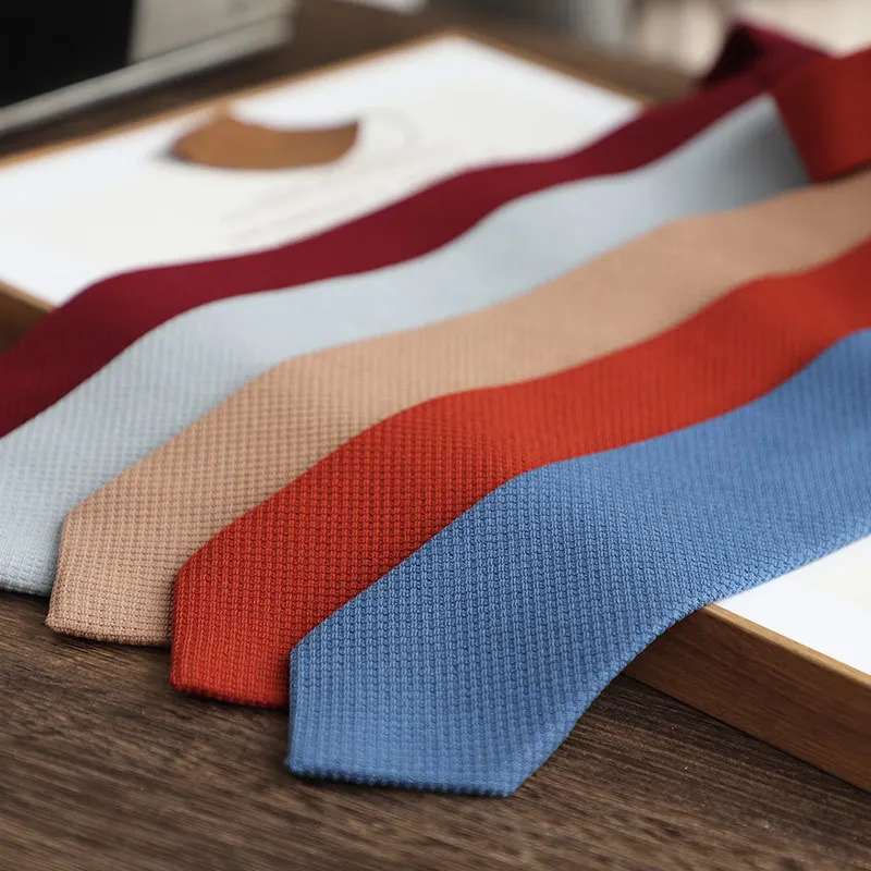 Новинка 2024 однотонные галстуки в клетку для мужчин и женщин винтажные вязаные